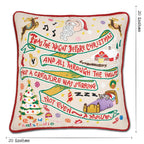 Night Before Christmas Hand - Embroidered Pillow Pillows La Vie Bien Night Before Christmas Hand - Embroidered Pillow