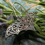Nighthawk Celtic Bat Necklace in Sterling Silver Pendant La Vie Bien Nighthawk Celtic Bat Necklace in Sterling Silver