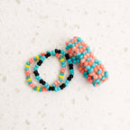 Confetti Seed Bead Rings - Set of 3