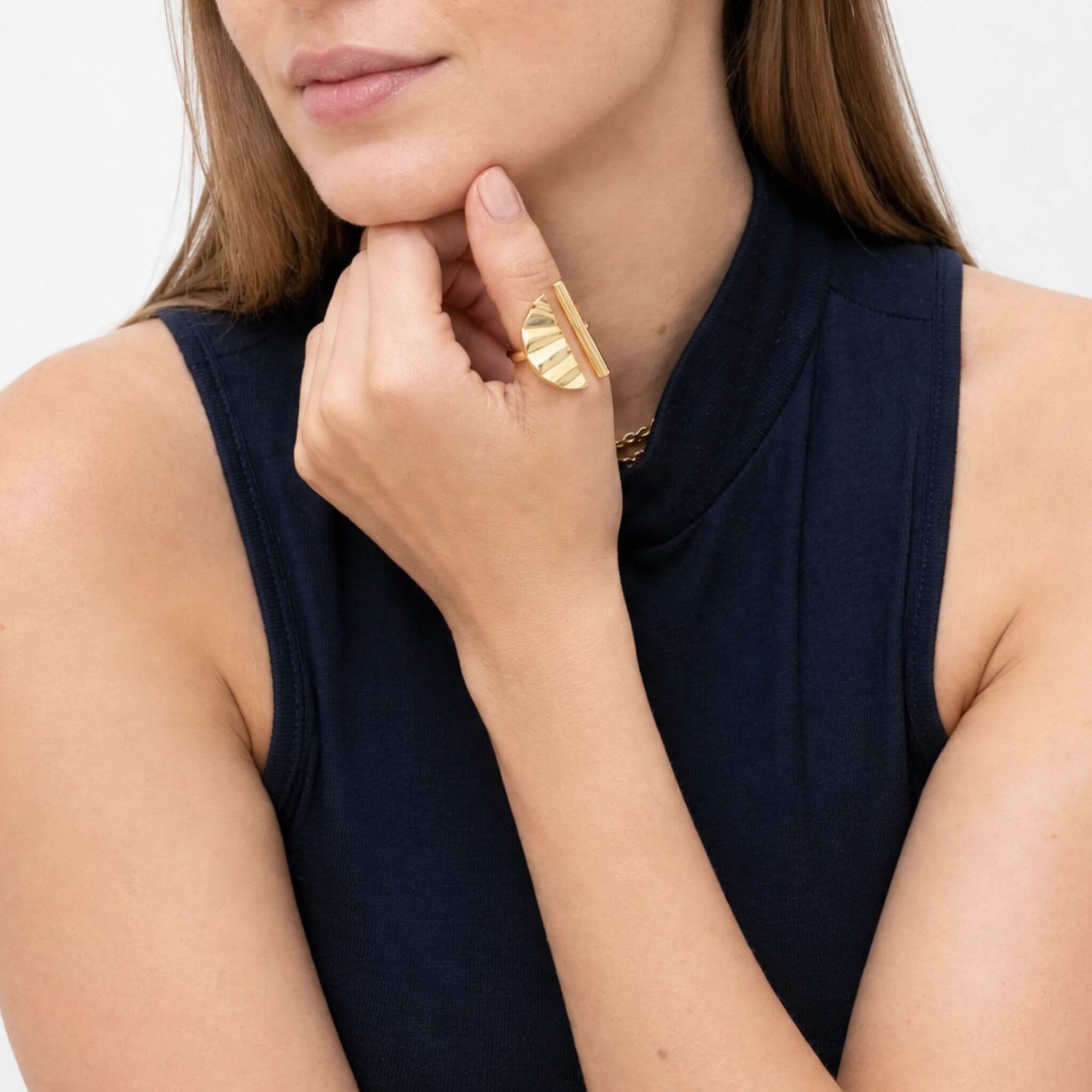 Nika Adjustable Ring for Women Rings La Vie Bien Nika Adjustable Ring for Women