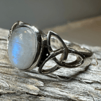 Nina Celtic Knot Moonstone Ring for Women Ring La Vie Bien Nina Celtic Knot Moonstone Ring for Women