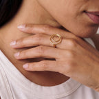 Nita Three Moon Phases Cocktail Ring for Women Rings La Vie Bien Nita Three Moon Phases Cocktail Ring for Women