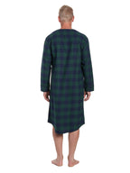 Mens Nightshirt - 100% Cotton Flannel Mens Nightshirts for Sleeping
