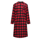 Mens Nightshirt - 100% Cotton Flannel Mens Nightshirts for Sleeping