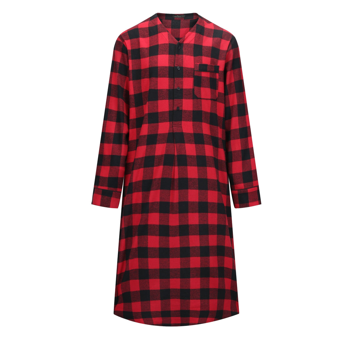Mens Nightshirt - 100% Cotton Flannel Mens Nightshirts for Sleeping