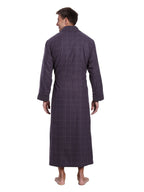 Men's Premium 100% Cotton Flannel Fleece Lined Robe