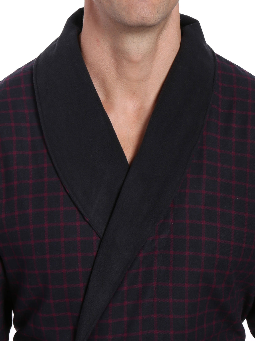 Men's Premium 100% Cotton Flannel Fleece Lined Robe