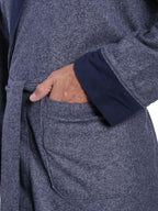 Men's Premium 100% Cotton Flannel Fleece Lined Robe