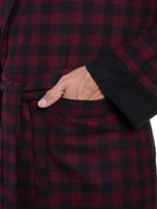 Men's Premium 100% Cotton Flannel Fleece Lined Robe