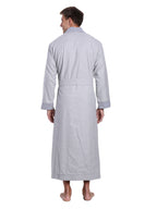 Men's Premium 100% Cotton Flannel Fleece Lined Robe
