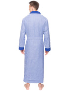 Men's Premium 100% Cotton Flannel Fleece Lined Robe