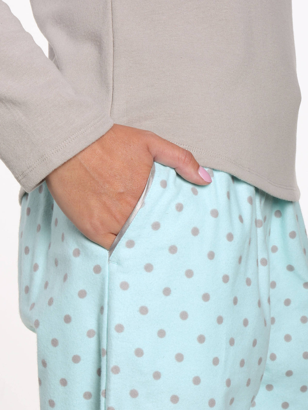 Womens Premium 100% Cotton Flannel/Thermal Loungewear Set