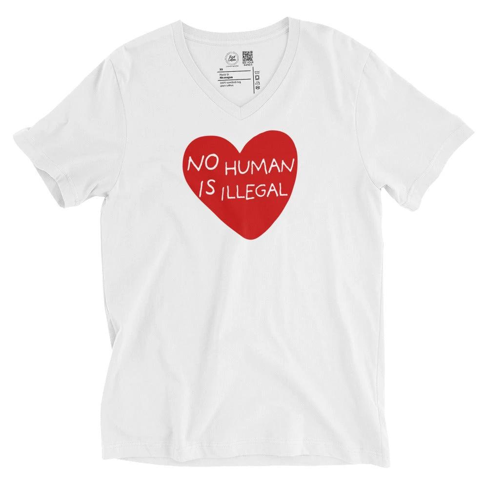 No Human Is Illegal Classic Tee by Kind Cotton