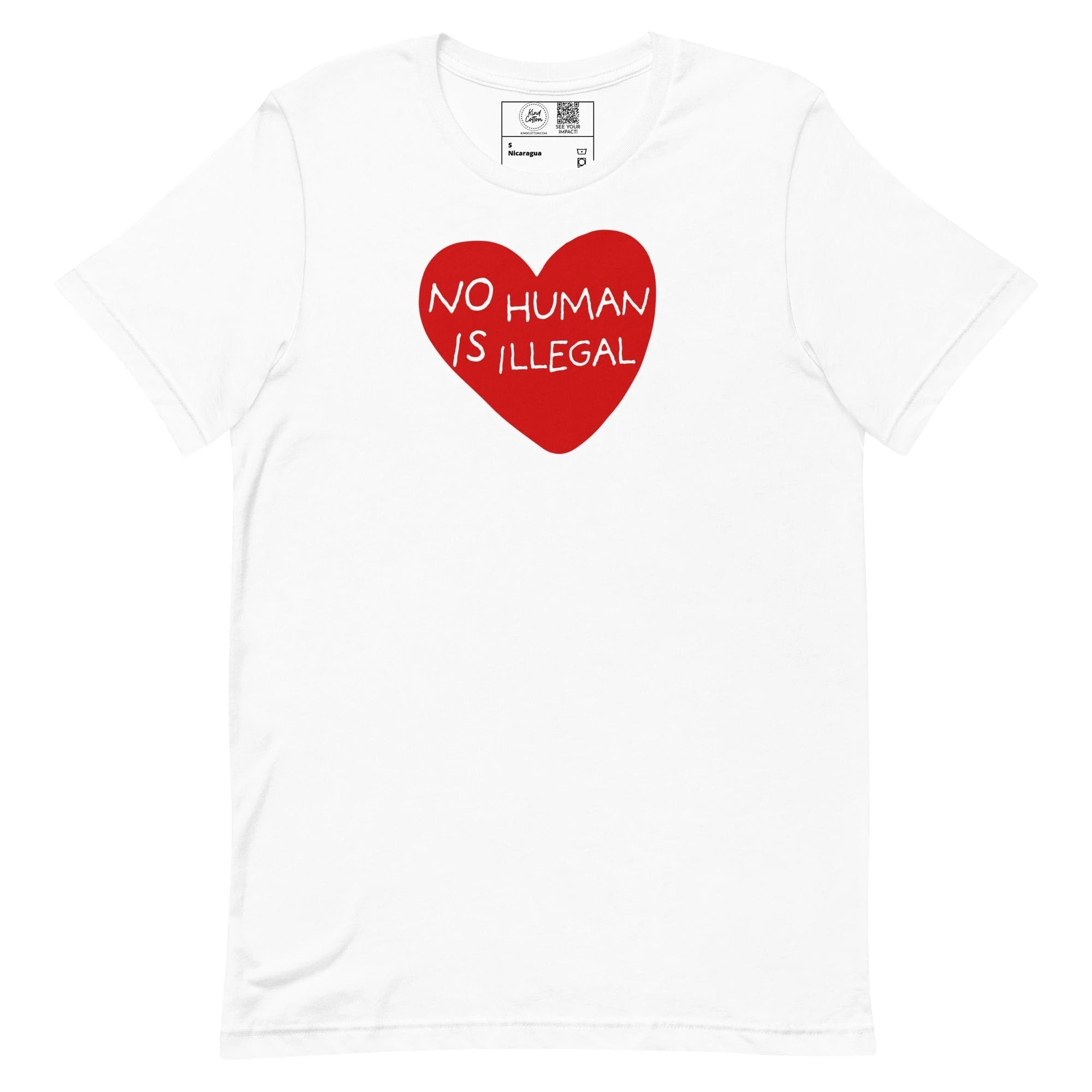 No Human Is Illegal Classic Tee by Kind Cotton