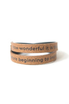 No Need to Wait Leather Wrap Bracelet by Fair Anita