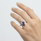 Noble Heart Amethyst Irish Claddagh Ring Ring La Vie Bien Noble Heart Amethyst Irish Claddagh Ring