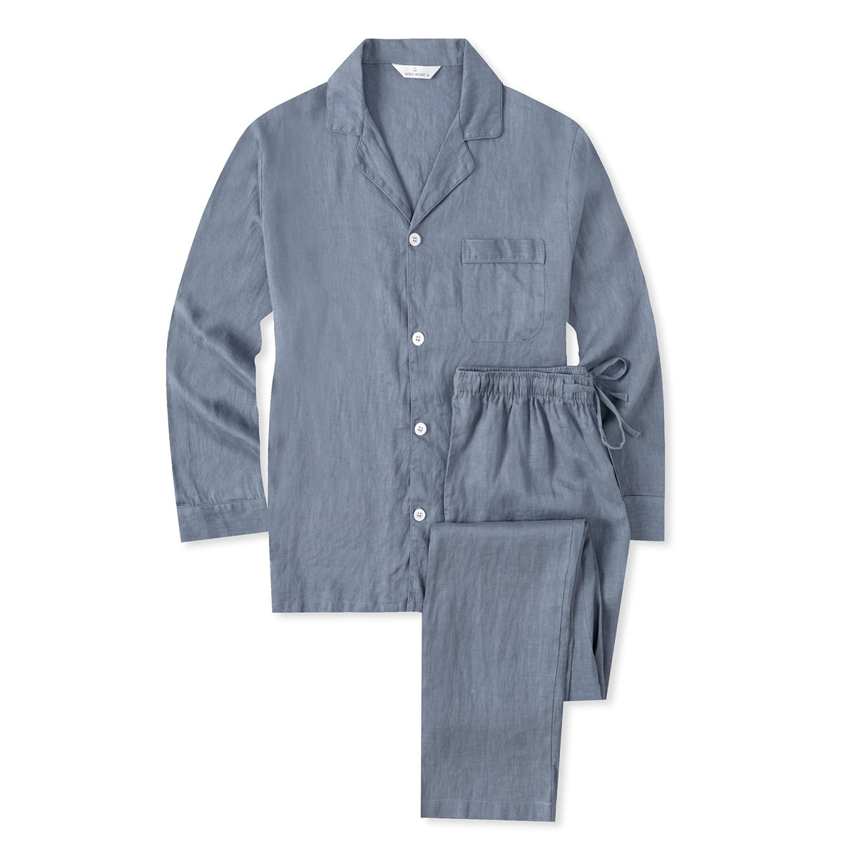 Noble Mount 100% Linen Men's Pajama Set for Summer pajama-sets La Vie Bien Noble Mount 100% Linen Men's Pajama Set for Summer
