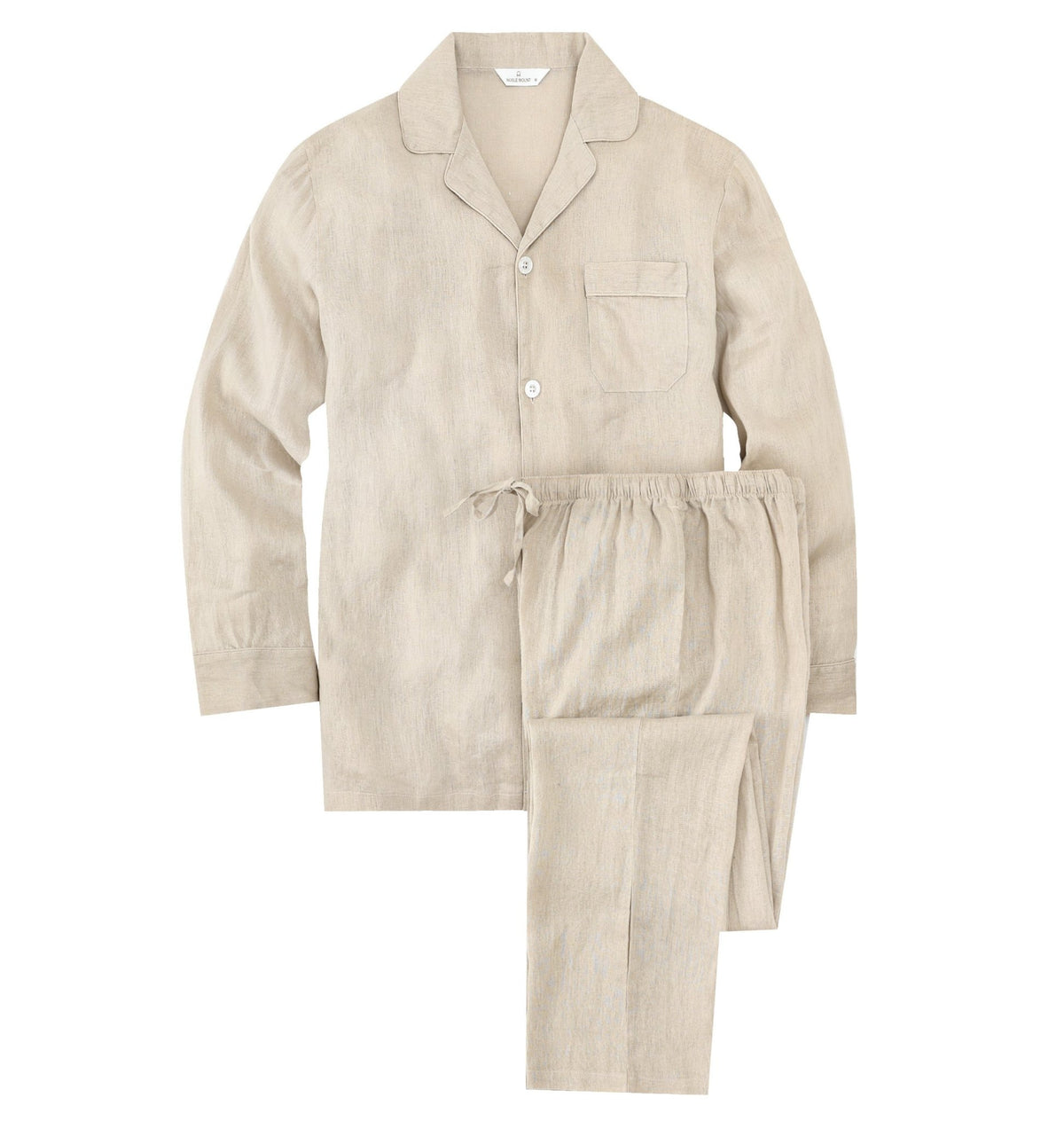 Noble Mount 100% Linen Men's Pajama Set for Summer pajama-sets La Vie Bien Noble Mount 100% Linen Men's Pajama Set for Summer
