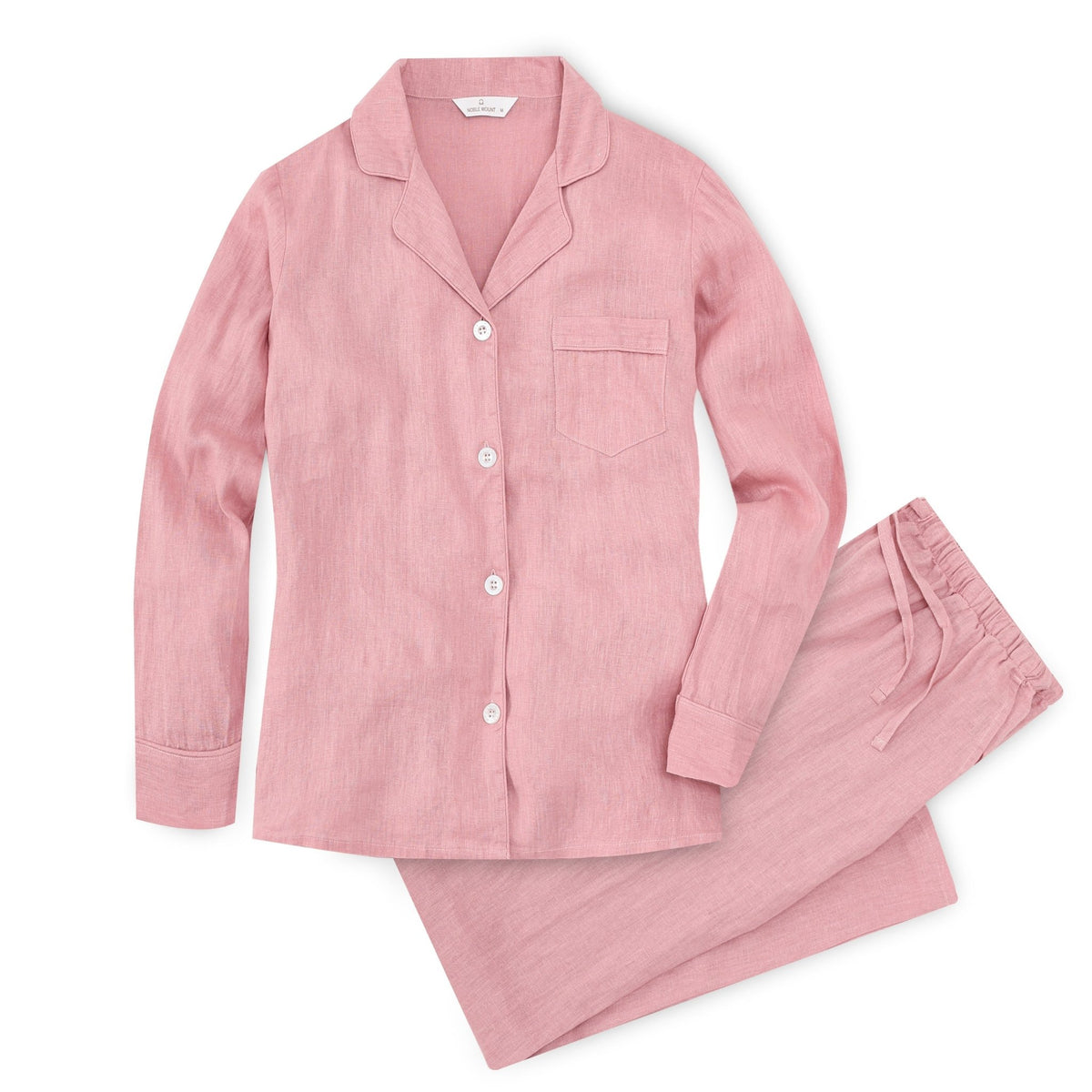 Noble Mount 100% Linen Womens Pajama Set for Summer pajama-sets La Vie Bien Noble Mount 100% Linen Womens Pajama Set for Summer