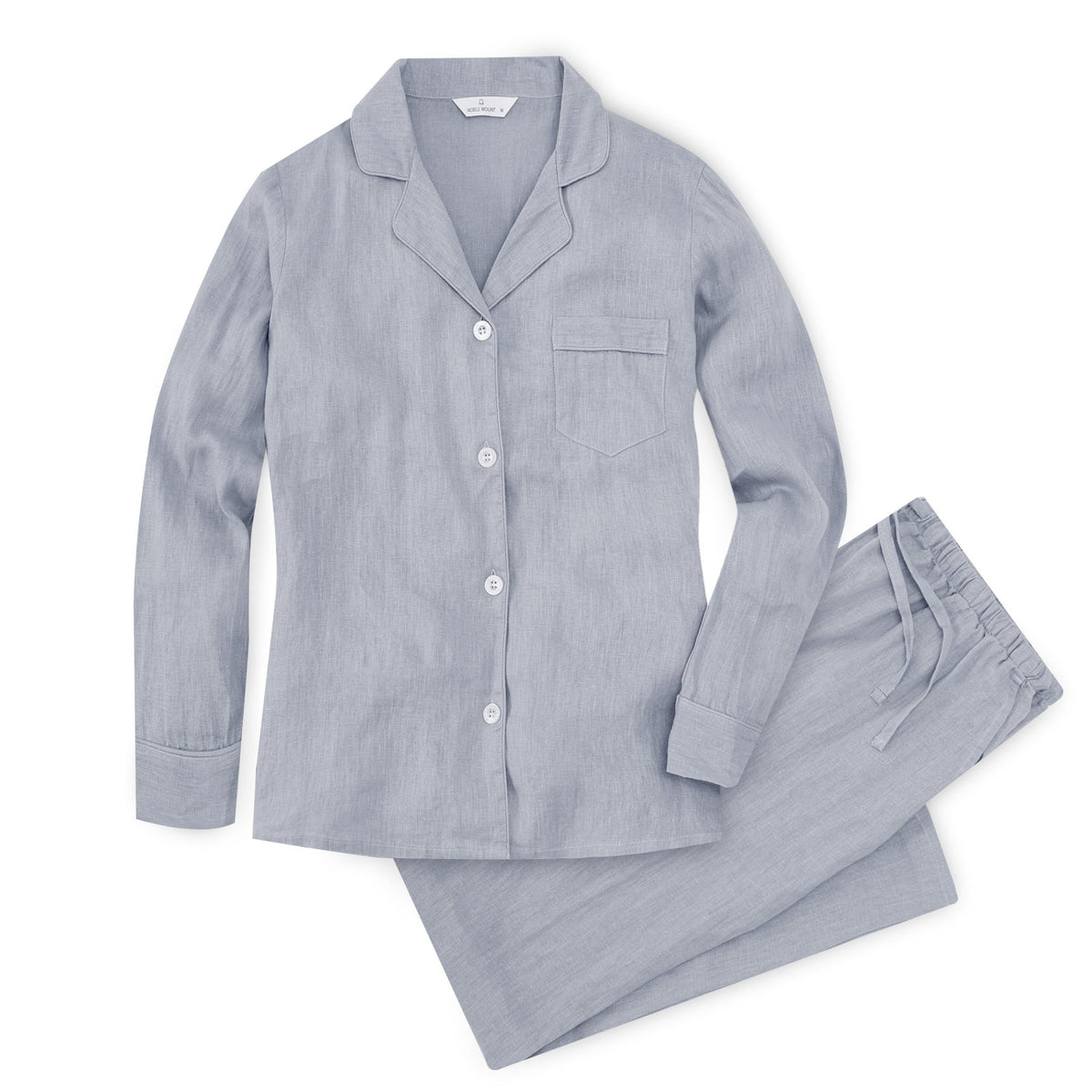 Noble Mount 100% Linen Womens Pajama Set for Summer pajama-sets La Vie Bien Noble Mount 100% Linen Womens Pajama Set for Summer