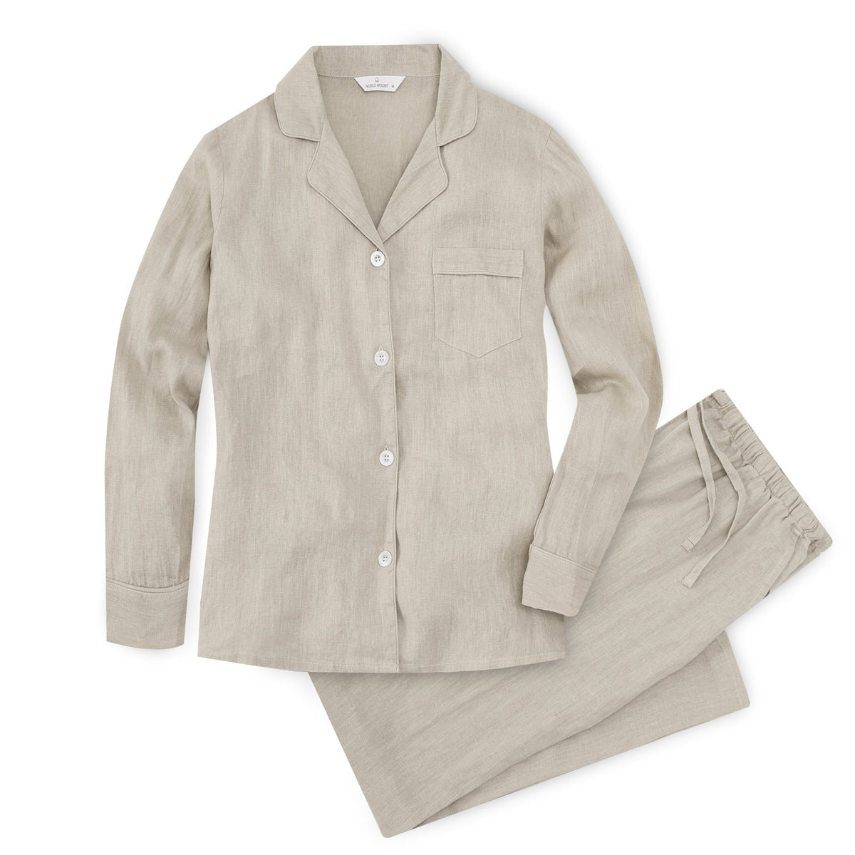 Noble Mount 100% Linen Womens Pajama Set for Summer pajama-sets La Vie Bien Noble Mount 100% Linen Womens Pajama Set for Summer