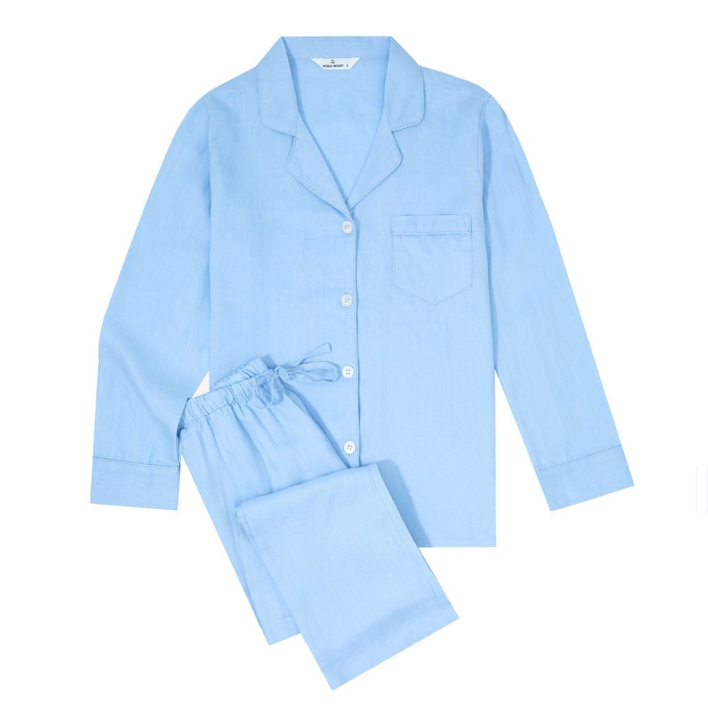 Noble Mount 100% Linen Womens Pajama Set for Summer pajama-sets La Vie Bien Noble Mount 100% Linen Womens Pajama Set for Summer