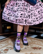 Nocturnal Cats Sheer Crew Sock by Sock Candy