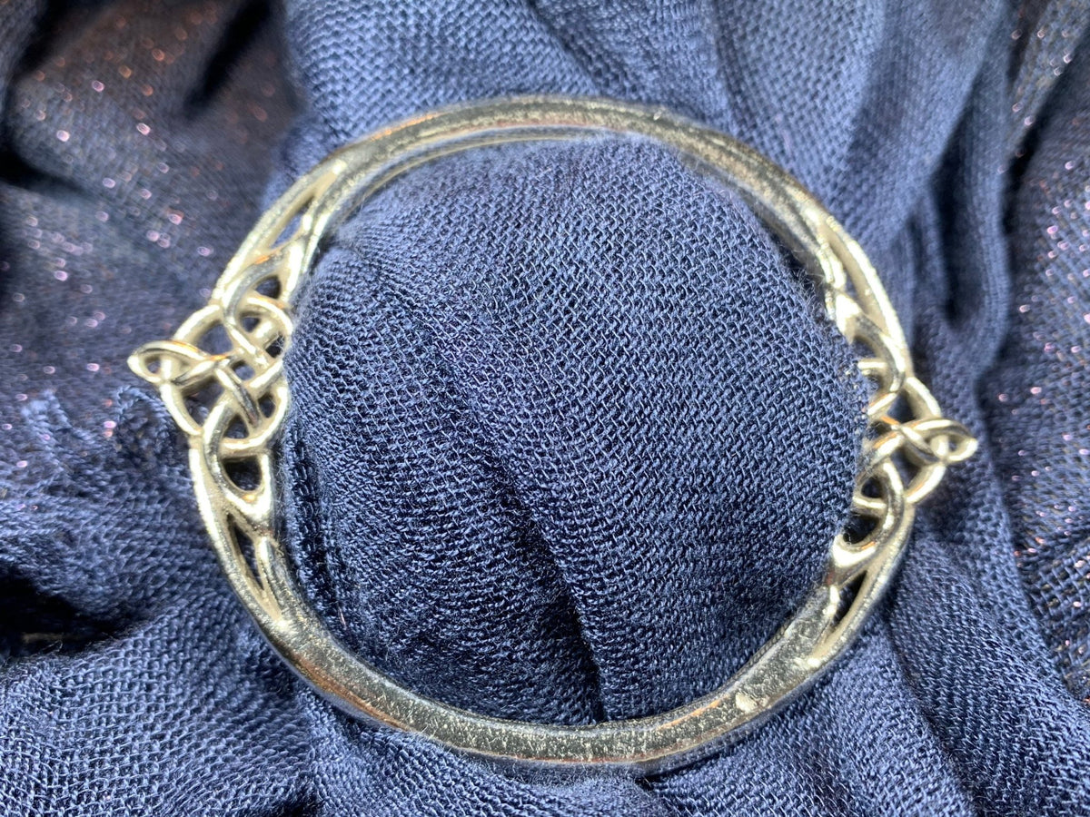 Noelle Celtic Knot Scarf Ring - Handmade in England Scarf Ring La Vie Bien Noelle Celtic Knot Scarf Ring - Handmade in England