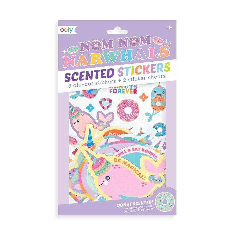 Nom Nom Narwhals Scented Stickers Just for Kids La Vie Bien Nom Nom Narwhals Scented Stickers