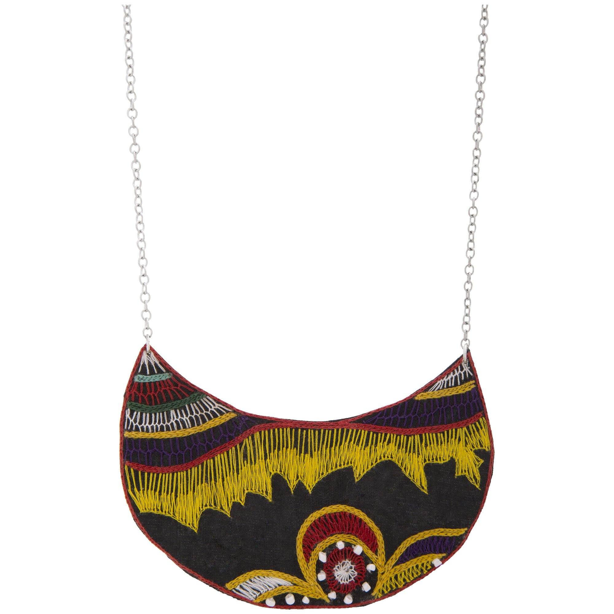 Nomad Heritage Crescent Necklace Necklaces - Fashion La Vie Bien Nomad Heritage Crescent Necklace