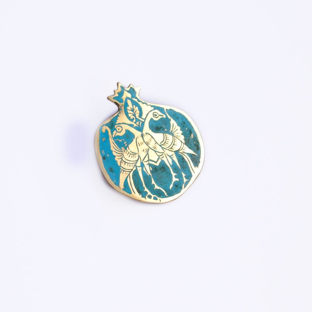 Noor Brooch Brass Brooch La Vie Bien Noor Brooch