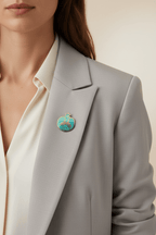 Noor Brooch Brass Brooch La Vie Bien Noor Brooch