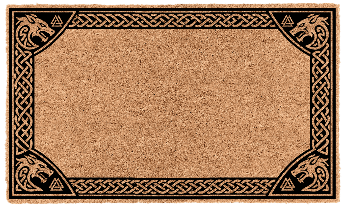 Norse Border Personalized Coir Mat La Vie Bien Norse Border Personalized Coir Mat