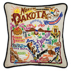North Dakokta Hand - Embroidered Pillow Pillows La Vie Bien North Dakokta Hand - Embroidered Pillow