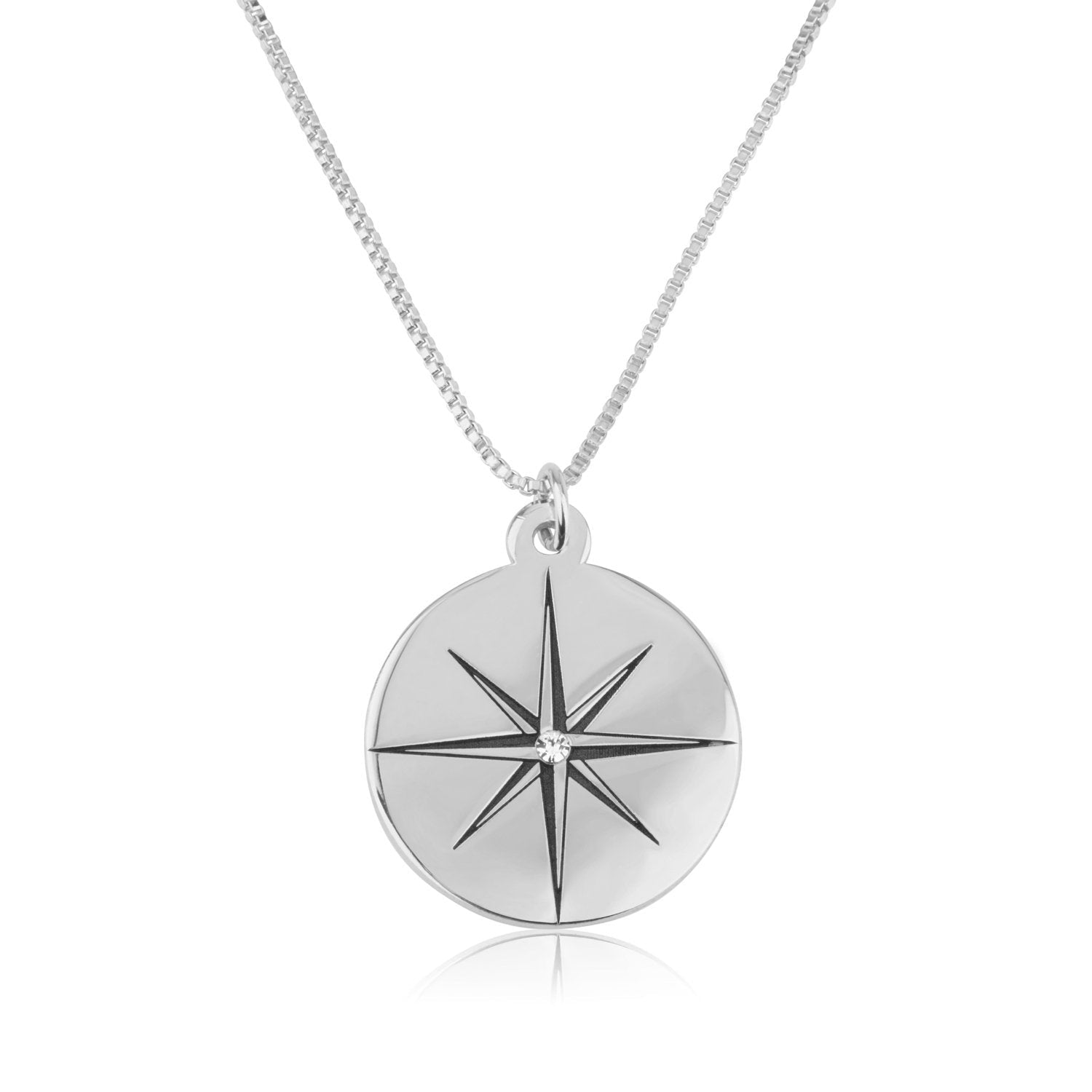 North Star Necklace With Birthstone La Vie Bien North Star Necklace With Birthstone