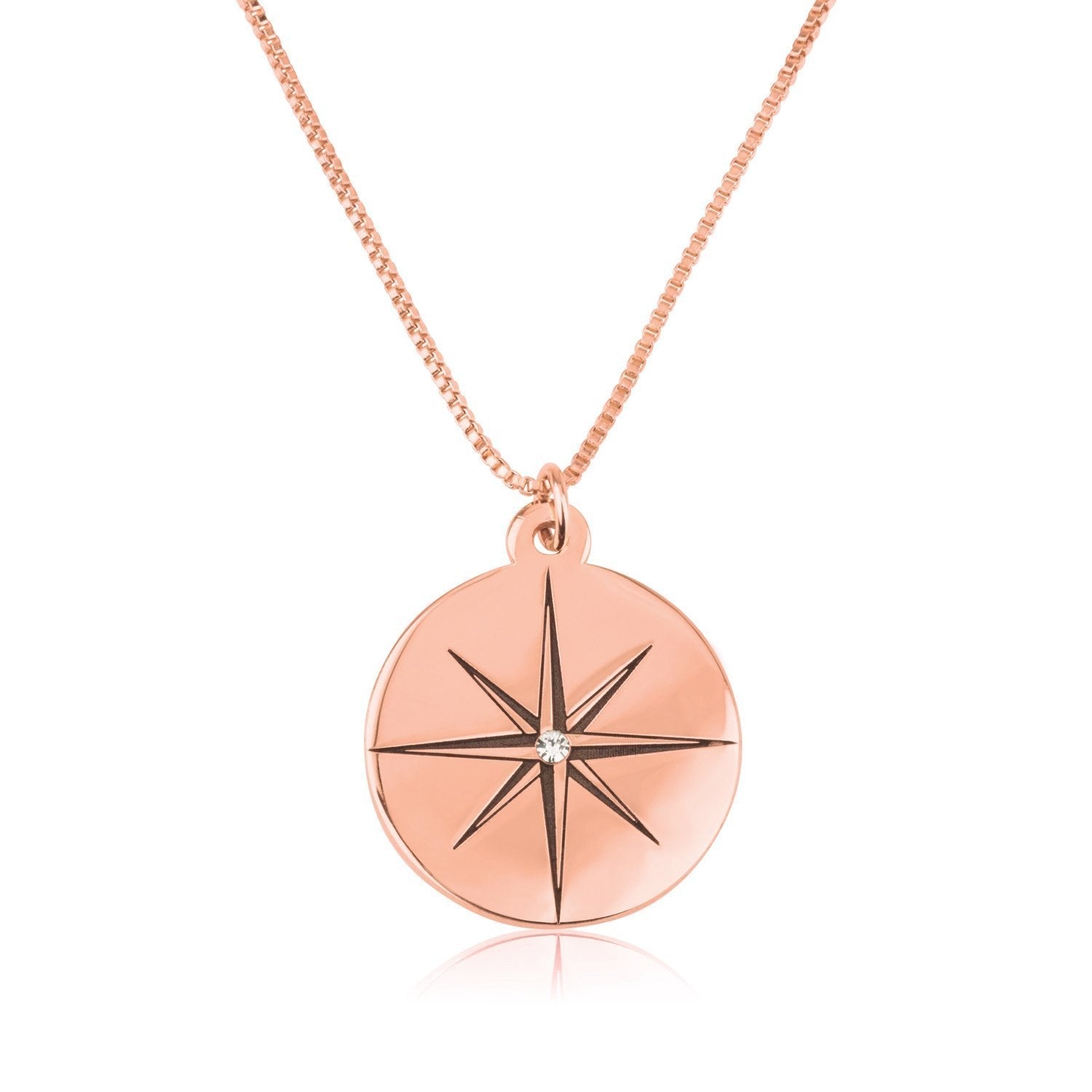 North Star Necklace With Birthstone La Vie Bien North Star Necklace With Birthstone