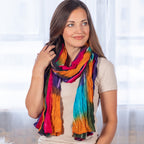 Northern Lights Cotton Scarf | Fair Trade Scarves & Bandanas La Vie Bien Northern Lights Cotton Scarf | Fair Trade