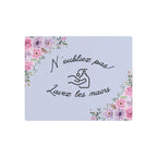 N'oubliez pas lavez les mains metal Floral Bathroom Sign by Printify