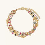 Nourished Intuition Multi - Sapphire Hamsa Gold Bracelet