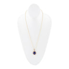 Nova Blue Lapis Pendant and Golden Necklace