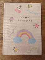 Nowe Początki (New beginnings) Polish Hardcover Journal, Pastel Rainbow & Cute Doodles for mindful journaling, back to school Paper products La Vie Bien Nowe Początki (New beginnings) Polish Hardcover Journal, Pastel Rainbow & Cute Doodles for mindful journaling, back to school
