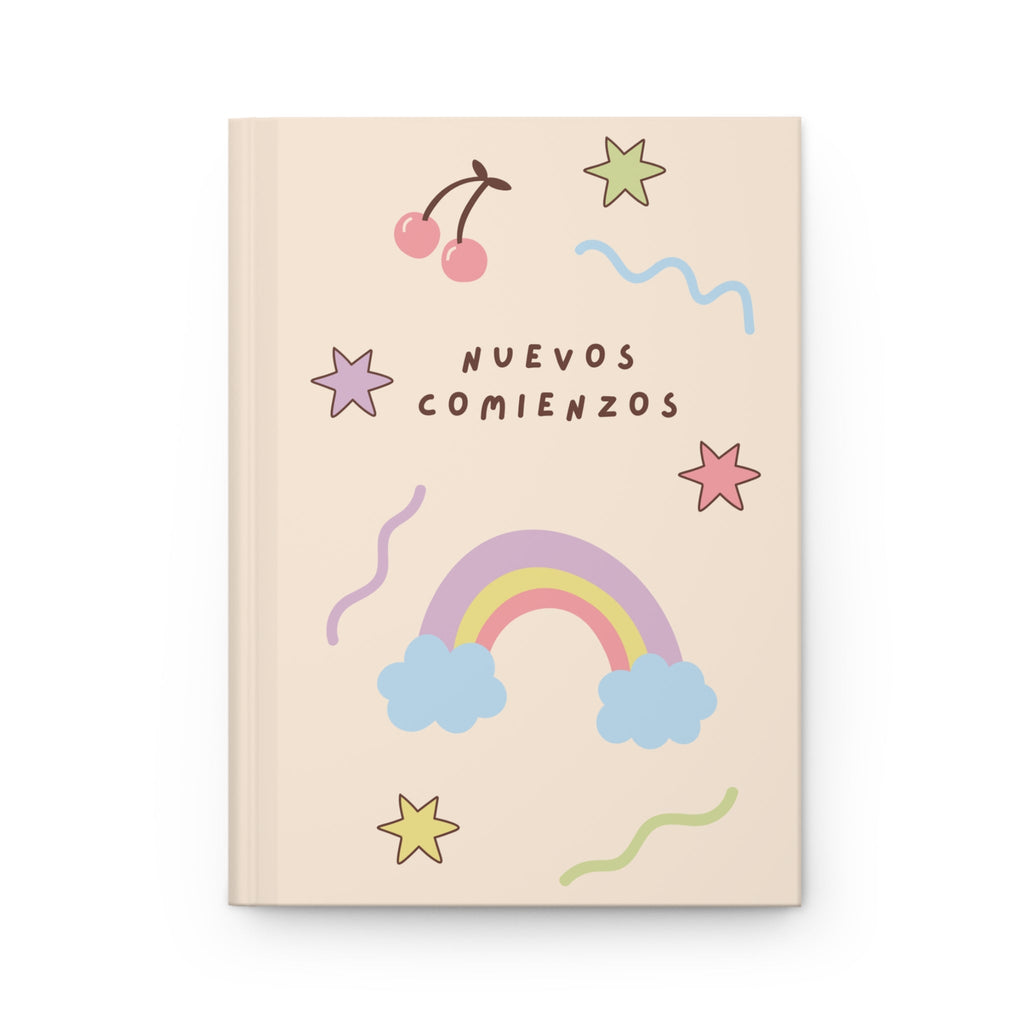 Nuevos Comienzos (New Beginnings) Spanish Hardcover Journal — Pastel Rainbow & Doodles for mindful journaling, back to school Paper products La Vie Bien Nuevos Comienzos (New Beginnings) Spanish Hardcover Journal — Pastel Rainbow & Doodles for mindful journaling, back to school