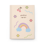 Nuovi Inizi (New beginnings) Italian Hardcover Journal, Cute Pastel Rainbow & Cherries Notebook for mindful journaling, back to school Paper products La Vie Bien Nuovi Inizi (New beginnings) Italian Hardcover Journal, Cute Pastel Rainbow & Cherries Notebook for mindful journaling, back to school