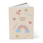 Nuovi Inizi (New beginnings) Italian Hardcover Journal, Cute Pastel Rainbow & Cherries Notebook for mindful journaling, back to school Paper products La Vie Bien Nuovi Inizi (New beginnings) Italian Hardcover Journal, Cute Pastel Rainbow & Cherries Notebook for mindful journaling, back to school