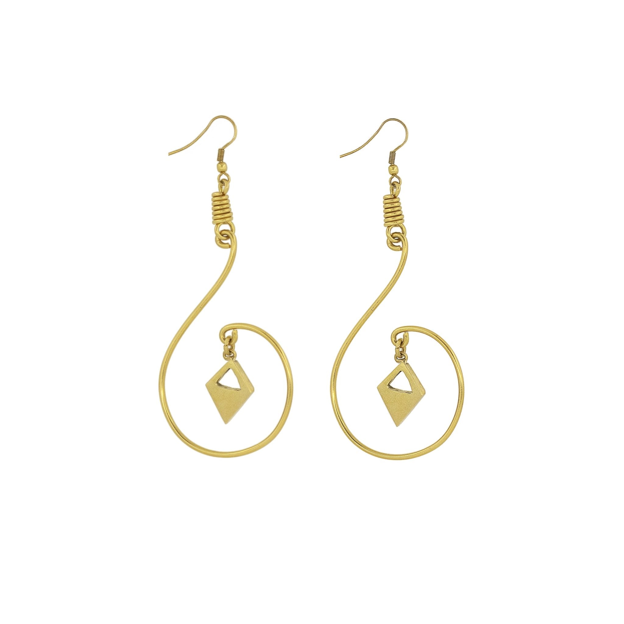 Nuru Brass Wire Work Earrings for Women Earrings La Vie Bien Nuru Brass Wire Work Earrings for Women