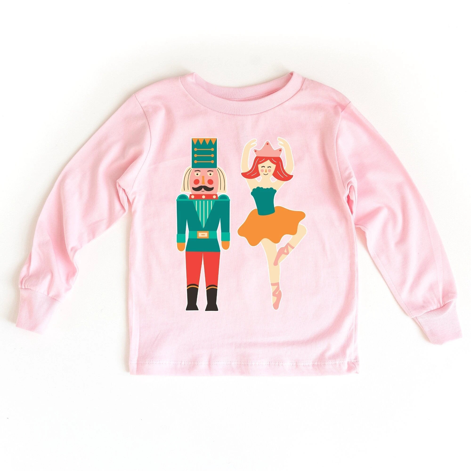 Nutcracker and Ballerina toddler and youth tee shirt, Christmas collection by Benny and Ray Apparel
