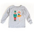 Nutcracker and Ballerina toddler and youth tee shirt, Christmas collection by Benny and Ray Apparel
