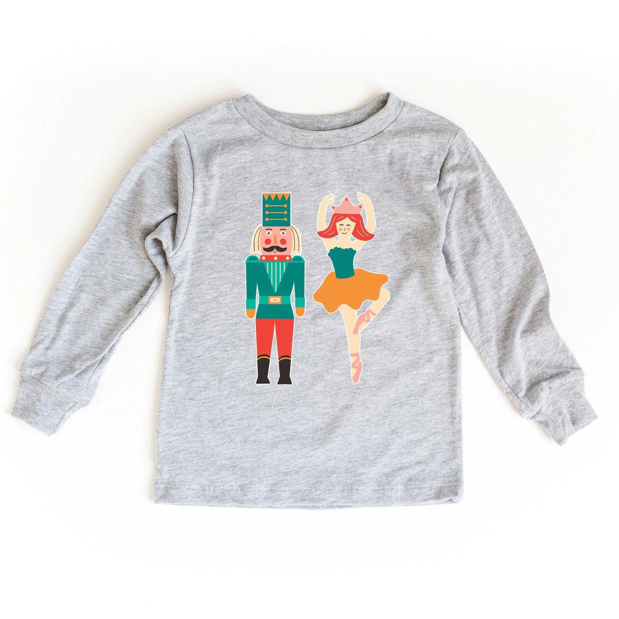 Nutcracker and Ballerina toddler and youth tee shirt, Christmas collection by Benny and Ray Apparel