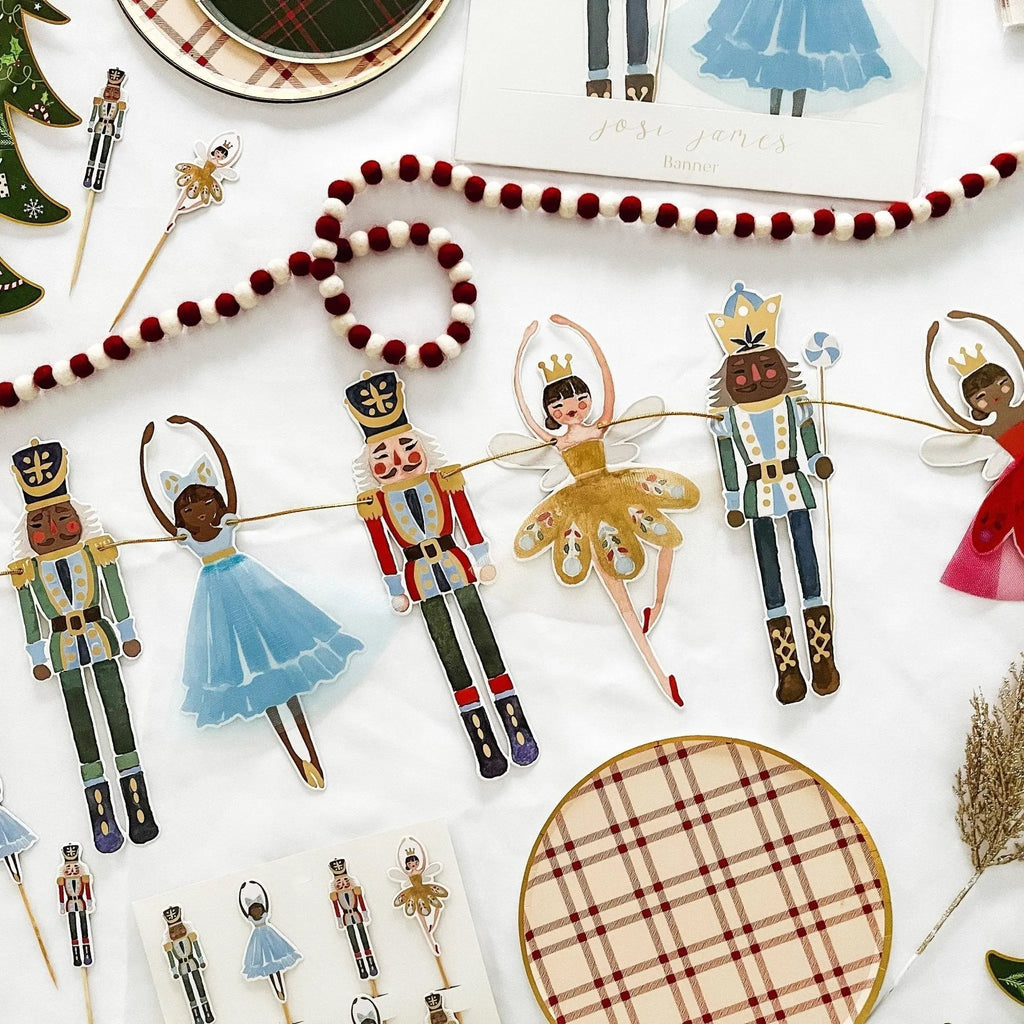 Nutcracker Christmas Banner Banners La Vie Bien Nutcracker Christmas Banner