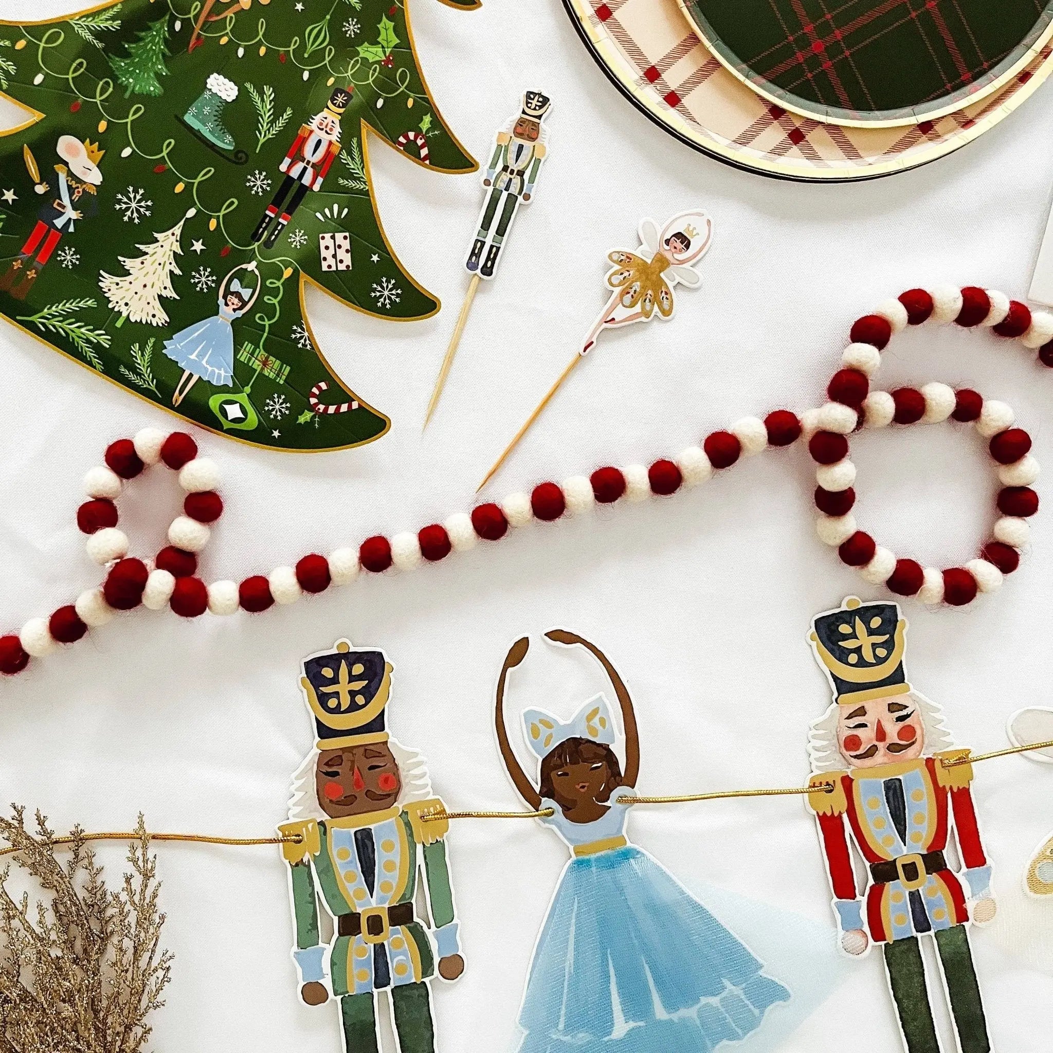 Nutcracker Christmas Cupcake Toppers